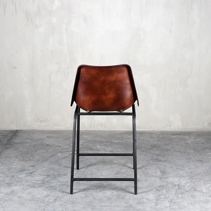 Silla Bar Metal Cuero - Area Design